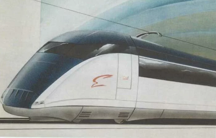 Первый дизайн-проект высокоскоростного поезда «Сокол-250». 1993 год